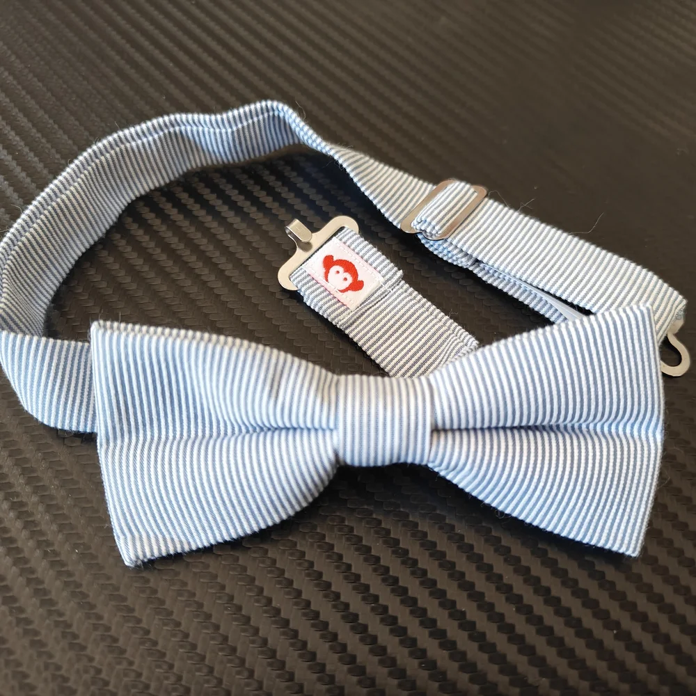 Appaman Classic Striped Bow Tie - Black and White